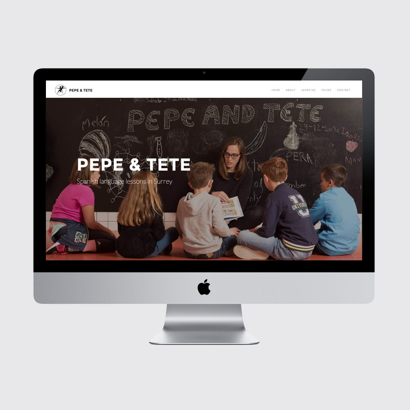 Pepe & Tete website re-design