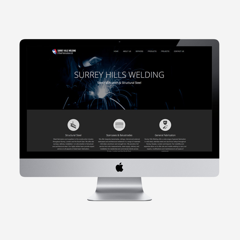 Surrey Hills Welding website design